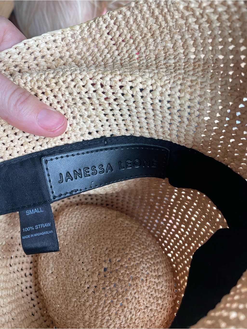 Janessa Leone Raffia (Straw) Crochet Bucket Hat - Toddler Size — image 2 of 3